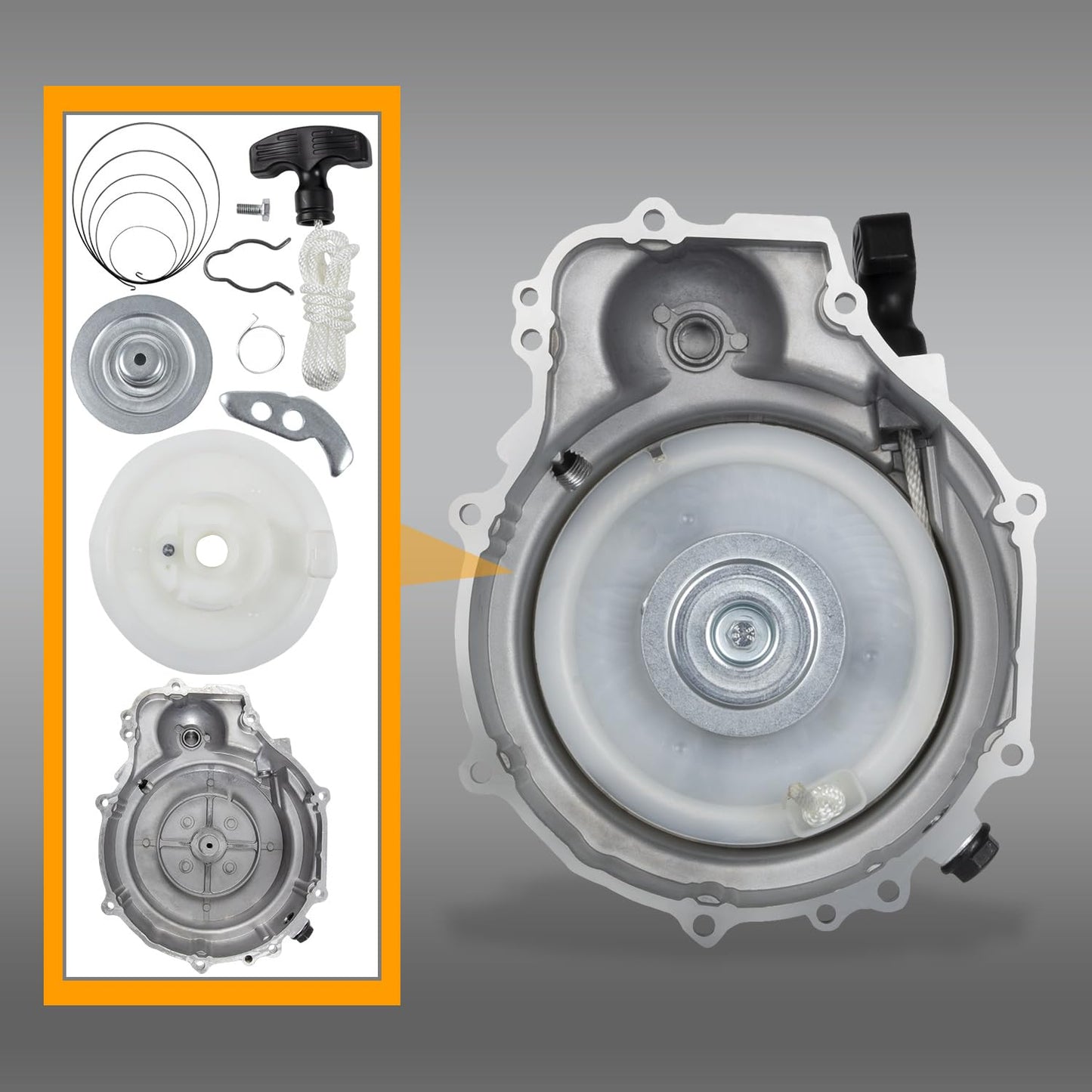Recoil Pull Starter Assembly Kit for Polaris Sportsman & Ranger Models (OEM 3090085)