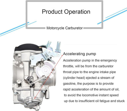 CV40 Carburetor Replacement for Harley Davidson Sportster & Softail Models (1998-2016)