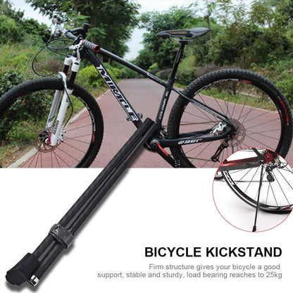 Drfeify Carbon Fiber Kickstand - 25kg Load Capacity Quick Release Stand Rack for 26/27.5inch Mountain & 700C Road Bikes