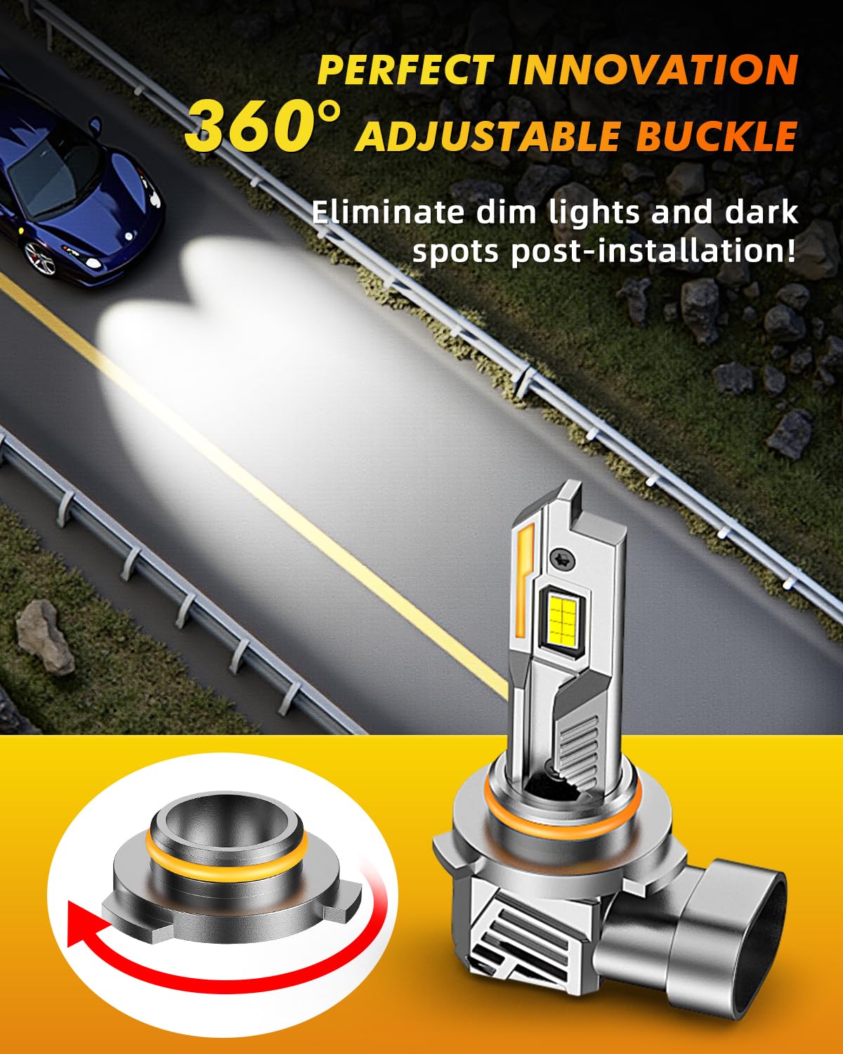 D1S Xenon HID Headlight Bulbs - 400% Enhanced Brightness, 6000K Cool White, Pack of 2