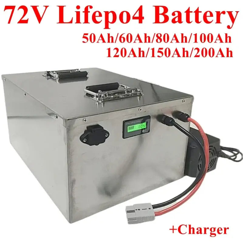 FS 72V LiFePO4 Lithium Battery (50Ah-200Ah) with Charger for Golf Cart & EV