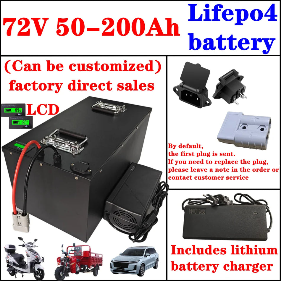 72V LiFePO4 Lithium Battery for Electric Scooter