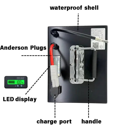 72V 21700 Lithium-ion Battery Pack 22Ah - 85Ah 20S BMS for 3000W-5000W Electric Motorcycle Motor & Inverter features.