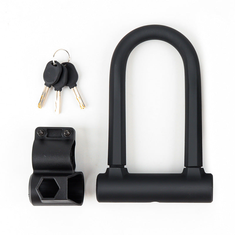 Portable U Shaped Lock with Reinforced Steel Security Cable