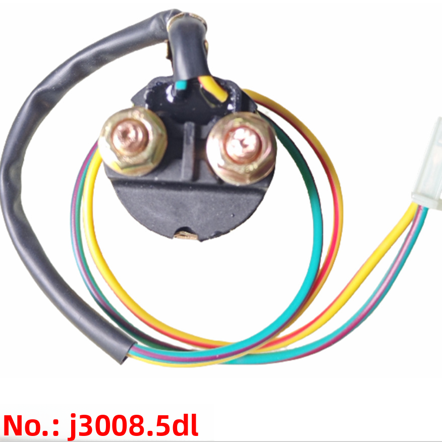 12V Universal Motorcycle Starter Relay Solenoid for GY6 & FXD Performance Ignition Relay (J3008.5, J3008.5D, J3008.5DL)