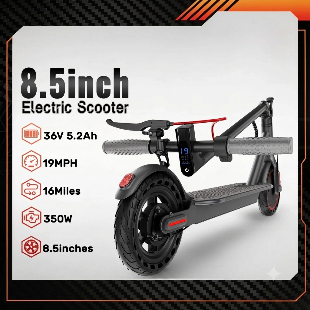 8.5 Inch Folding Electric Scooter with 350W Motor