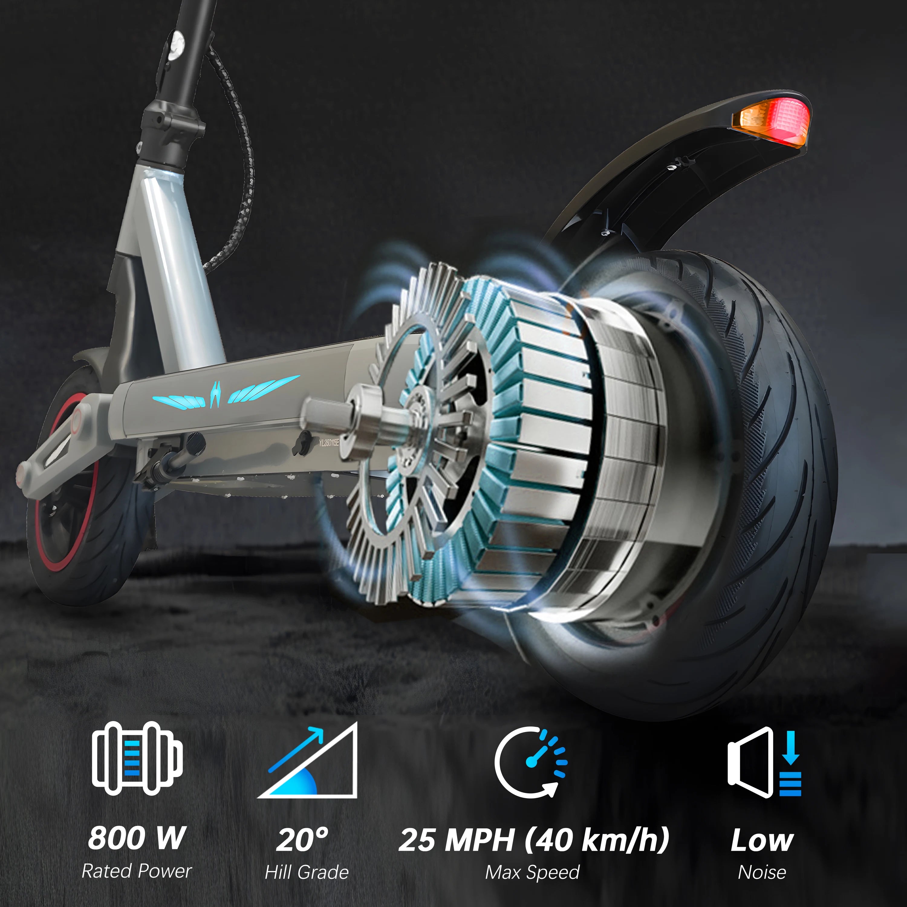800W peak motor electric scooter for adults
