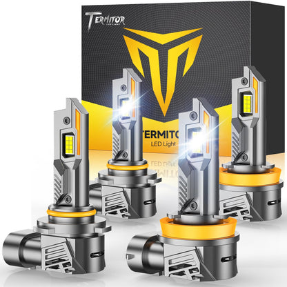D1S Xenon HID Headlight Bulbs - 400% Enhanced Brightness, 6000K Cool White, Pack of 2