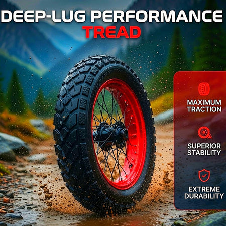 20x4.0 Fat Tire & Tube Set for E-Bikes – 2 Heavy-Duty Tires + 2 Schrader Inner Tubes – Fits Himiway, Rad - Non Folded