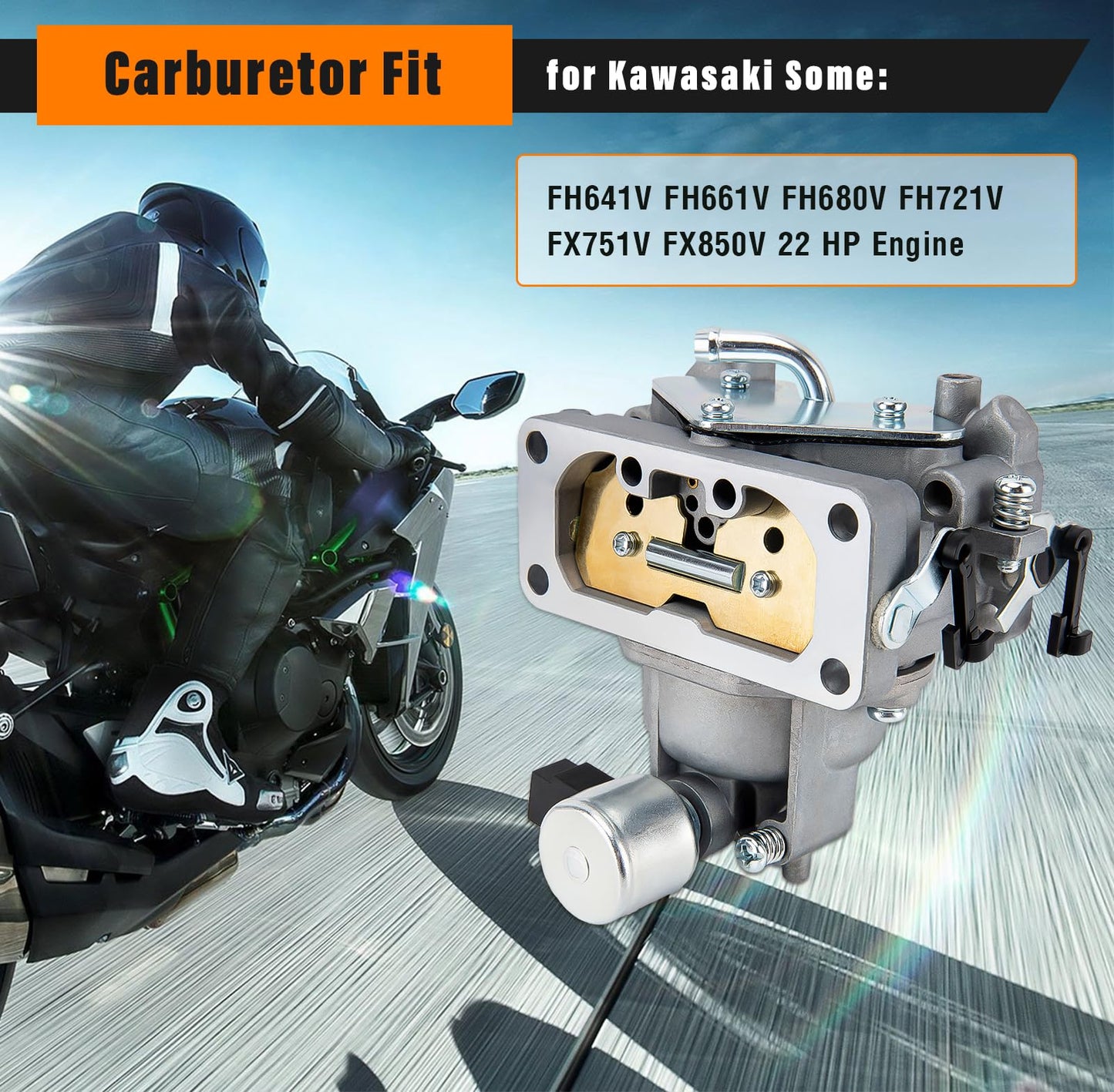 FH661V Carburetor for Kawasaki Engines - Includes Oil Filter and Fuel Pump