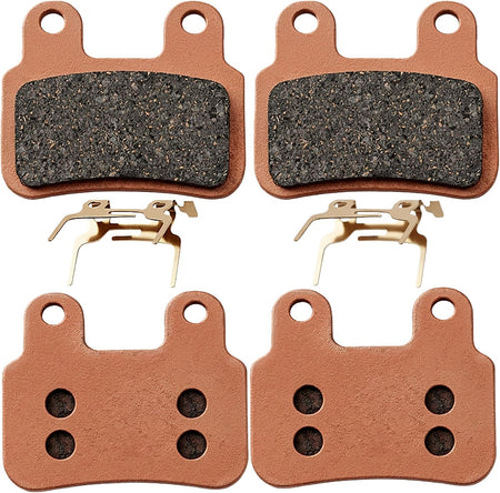 2 Pairs Copper Sintered E-Bike Disc Brake Pads for Ridstar Q20/Q20 Pro/H26 Pro All-Metal Low Noise High Heat Resistance Strong Bite Front & Rear Set