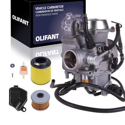Carburetor for Honda Rancher 350 TRX350 (2000-2006) with Air & Oil Filters