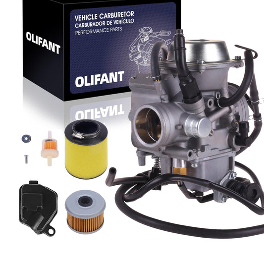 Carburetor for Honda Rancher 350 TRX350 (2000-2006) with Air & Oil Filters