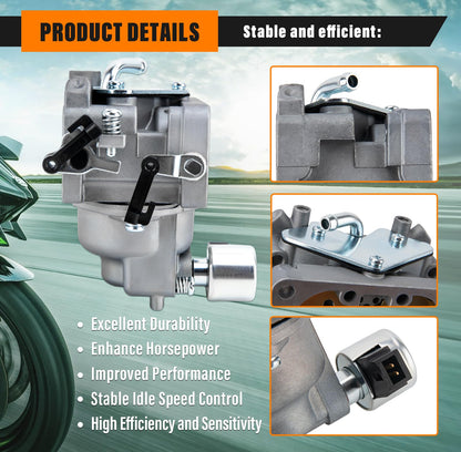 FH661V Carburetor for Kawasaki Engines - Includes Oil Filter and Fuel Pump