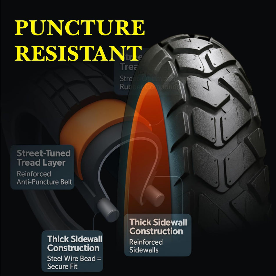 UGNE 20x4.0 Fat Bike Tire – All-Terrain Knobby Replacement Tire for Fat Bikes & Electric Bikes, Front or Rear Fit, Shock-Absorbing, Durable Rubber Construction