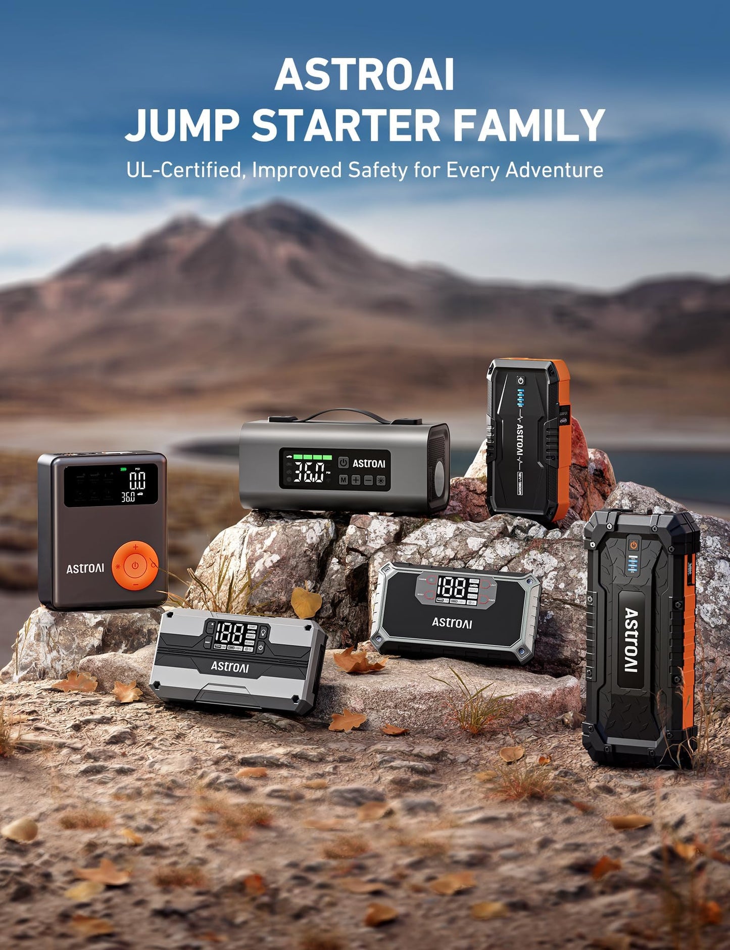 AstroAI S8 Car Battery Jump Starter, 1500A Peak Car Jumper Starter Battery Pack for Up to 6.0L Gas & 3.0L Diesel Engines, 12V Portable Jump Box with 3 Modes Flashlight and Jumper Cable