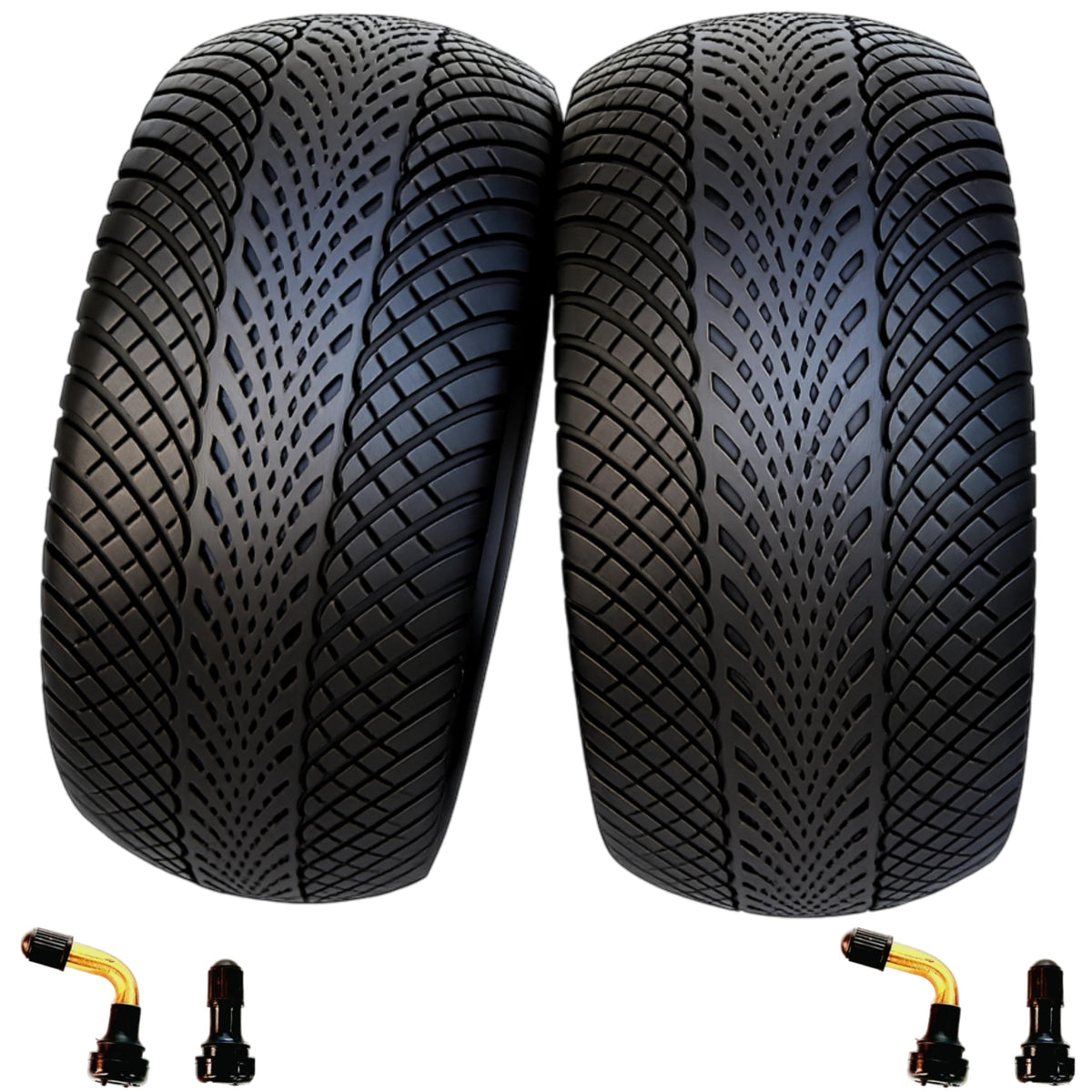 2 Pack 80/65-6 Tubeless Scooter Tires Vacuum Off-Road 10x3 (255x80) with Air Valves for 10 Inch Electric Scooters Non-Slip