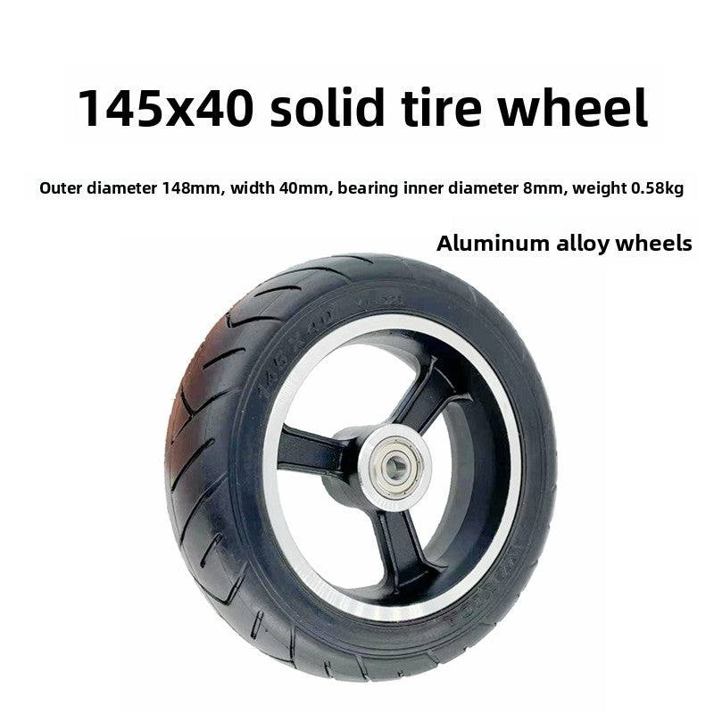 Carbon Fiber Hub Solid Tire for Electric Scooter Replacement