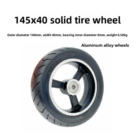 Carbon Fiber Hub Solid Tire for Electric Scooter Replacement