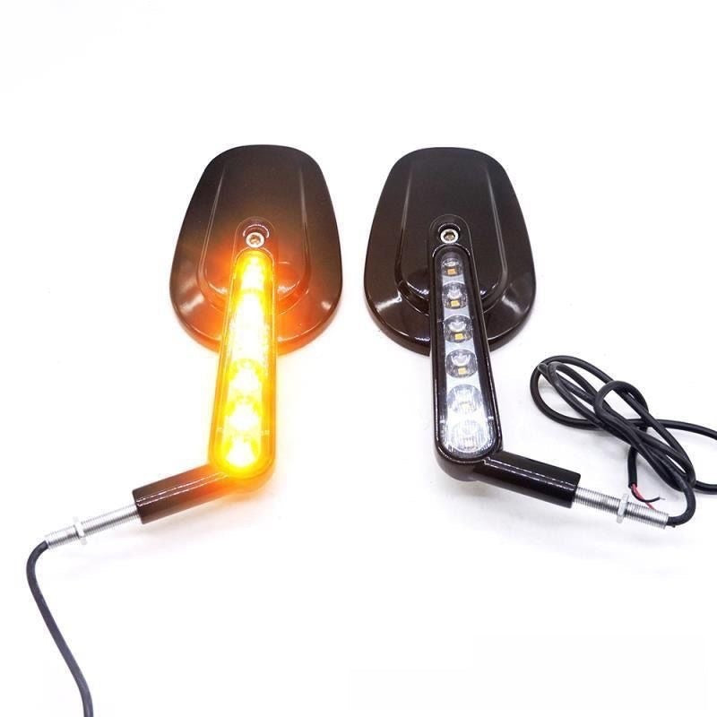 Premium Round Rearview Mirror for Motorcycles and Scooters