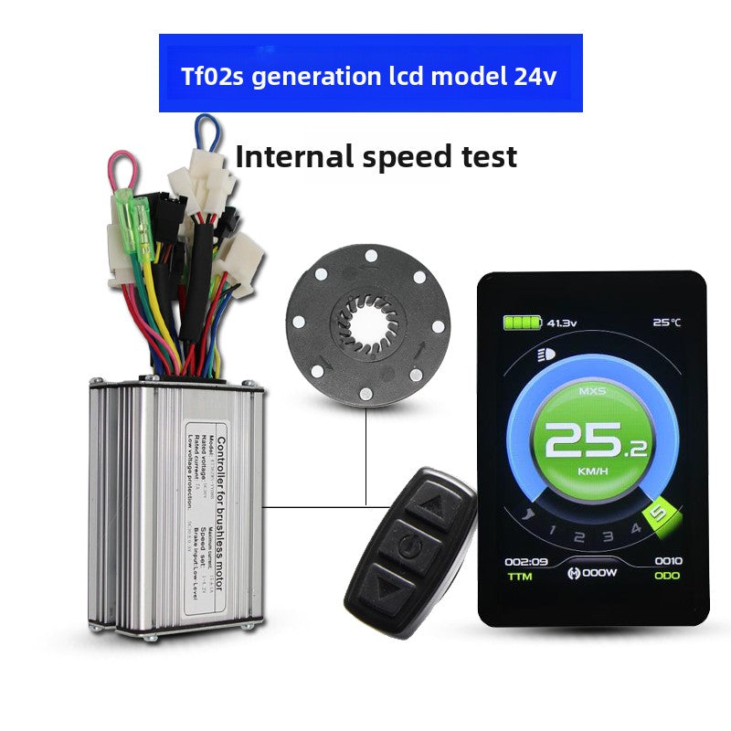 24V 36V 48V Electric Bicycle Speedometer with USB Charger | Fits 250W - 500W Motors | UGNE E-Bike LCD Digital Display Meter