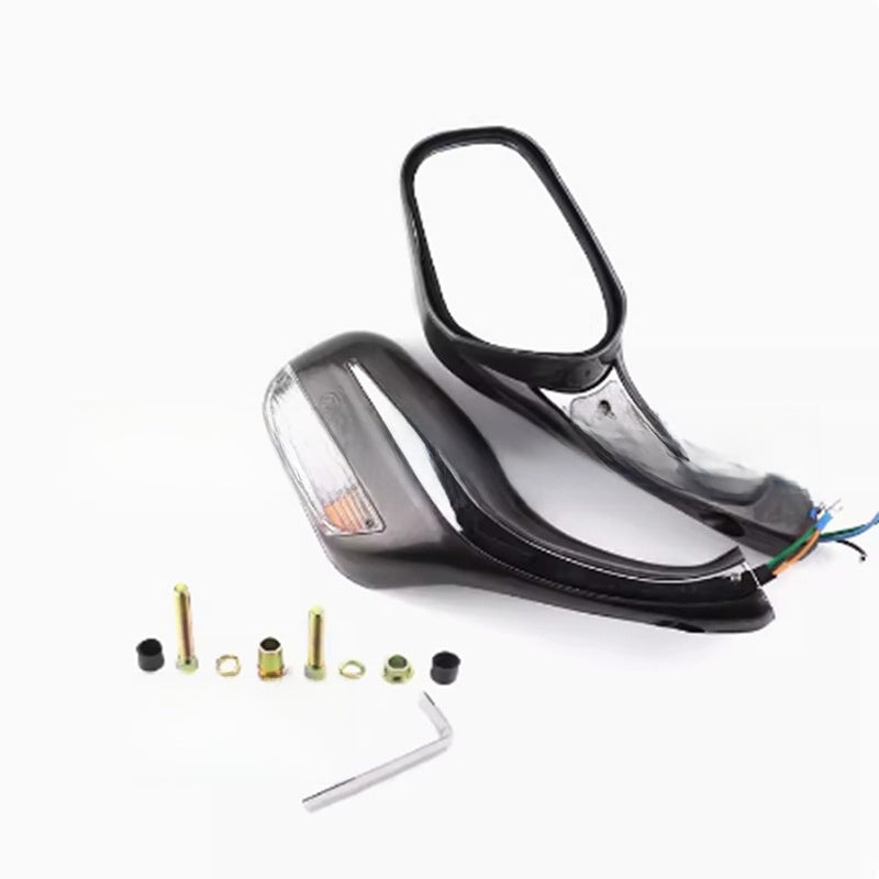 UGNE Universal LED Motorcycle Mirror 360 Adjustable Anti-Vibration Aluminum Mirror