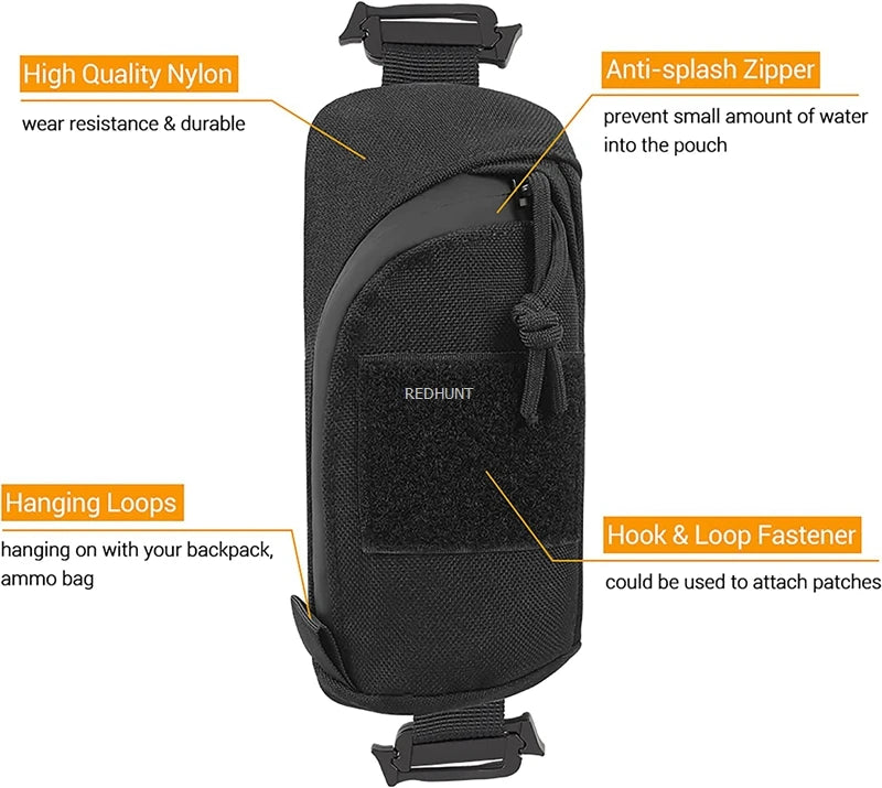 8x2.6x17cm Compact Molle Pouch for Tools and Phone Storage