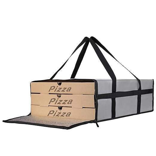 Heavy-Duty Thermal Pizza Carrier ? Professional Grade Insulated Takeaway Bag for Hot & Cold Food Delivery