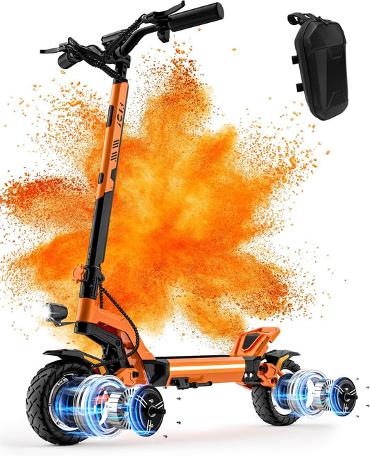 JGH X5 Ultra Electric Scooter for Adults - Dual Suspension & Braking