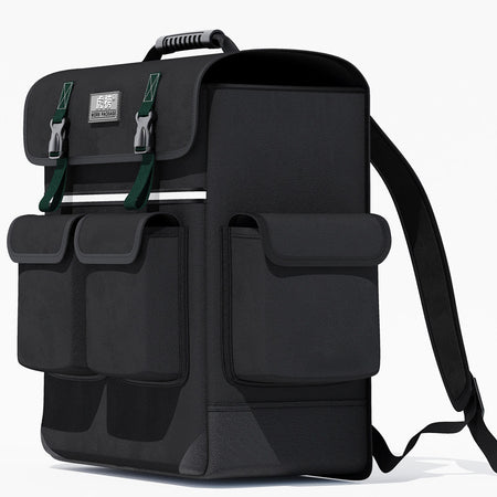 Heavy Duty Canvas Tool Backpack for Electricians and Technicians