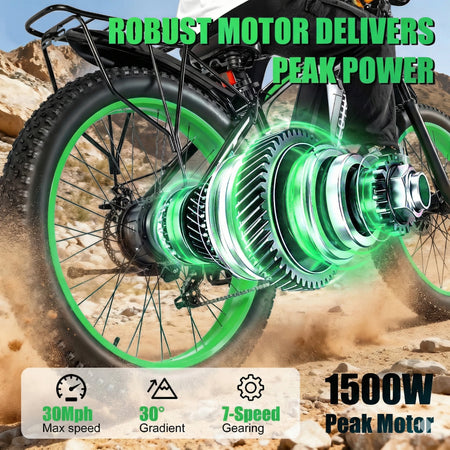 30 mph fast electric bicycle for adults on mountain trail