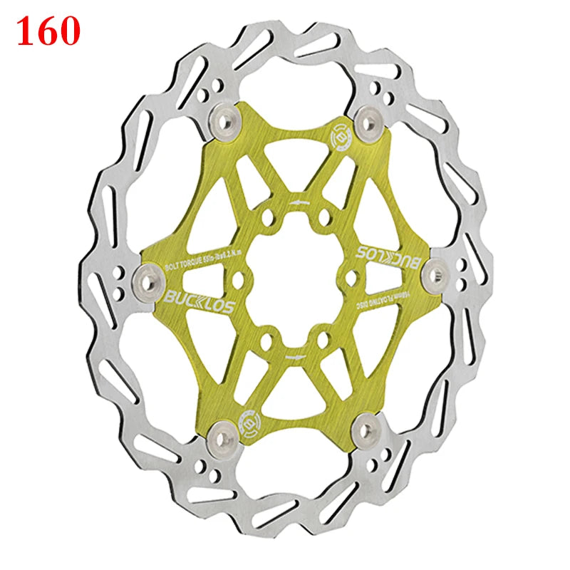 BUCKLOS Bicycle Disc Brake 160/180/203 Bike Floating Rotors Stainless Steel Mountain Bike Brake