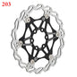 BUCKLOS Bicycle Disc Brake 160/180/203 Bike Floating Rotors Stainless Steel Mountain Bike Brake 1PC 203mm Black