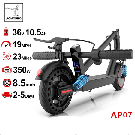 AOVOPRO AP07 Electric Scooter Front View
