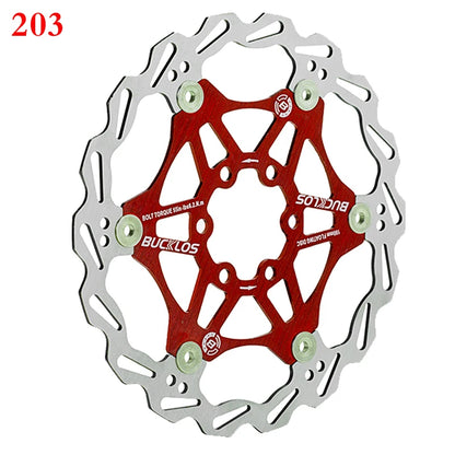 BUCKLOS Bicycle Disc Brake 160/180/203 Bike Floating Rotors Stainless Steel Mountain Bike Brake