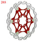 BUCKLOS Bicycle Disc Brake 160/180/203 Bike Floating Rotors Stainless Steel Mountain Bike Brake 1PC 203mm Red