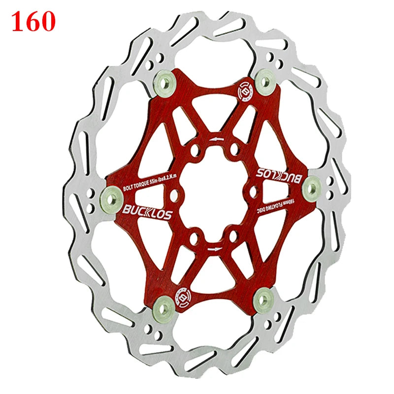 BUCKLOS Bicycle Disc Brake 160/180/203 Bike Floating Rotors Stainless Steel Mountain Bike Brake