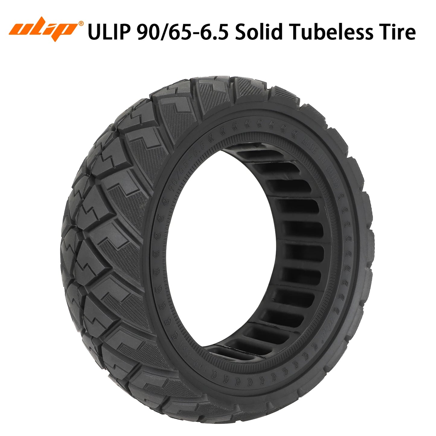 90/65-6.5 Solid Tire All Terrain Thickened Wear-resistant Tubeless Tire for Dualtron /Kaabo /Speedual Electric Scooters 1pcs CHINA