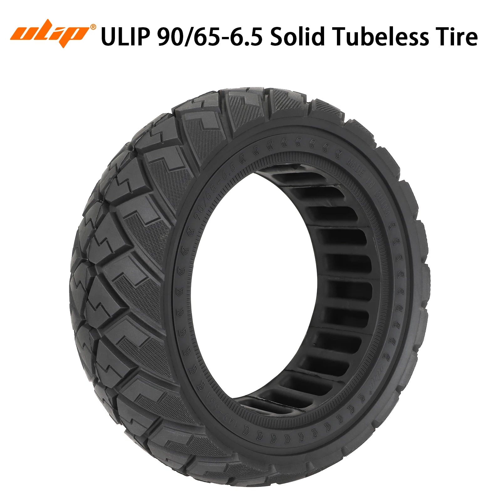 90/65-6.5 Solid Tire All Terrain Thickened Wear-resistant Tubeless Tire for Dualtron /Kaabo /Speedual Electric Scooters 1pcs CHINA