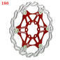 BUCKLOS Bicycle Disc Brake 160/180/203 Bike Floating Rotors Stainless Steel Mountain Bike Brake 1PC 180mm Red