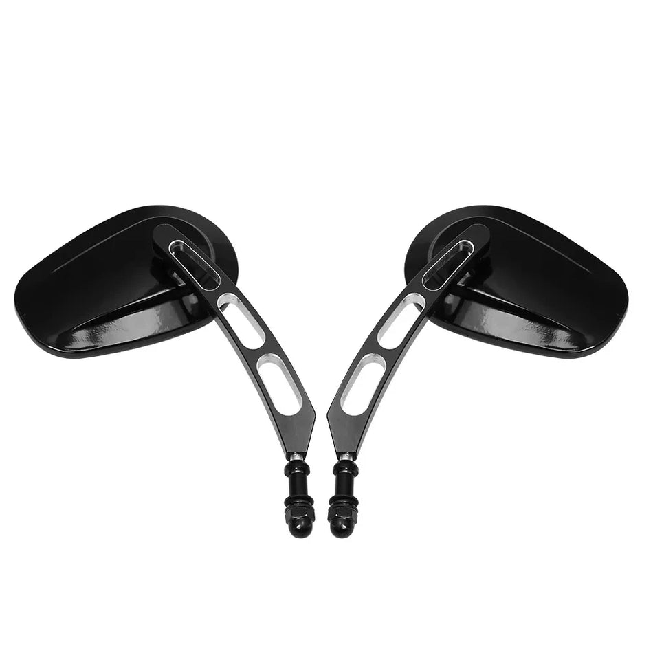 Adjustable 8mm mirror stem for custom motorcycle handlebar mounting