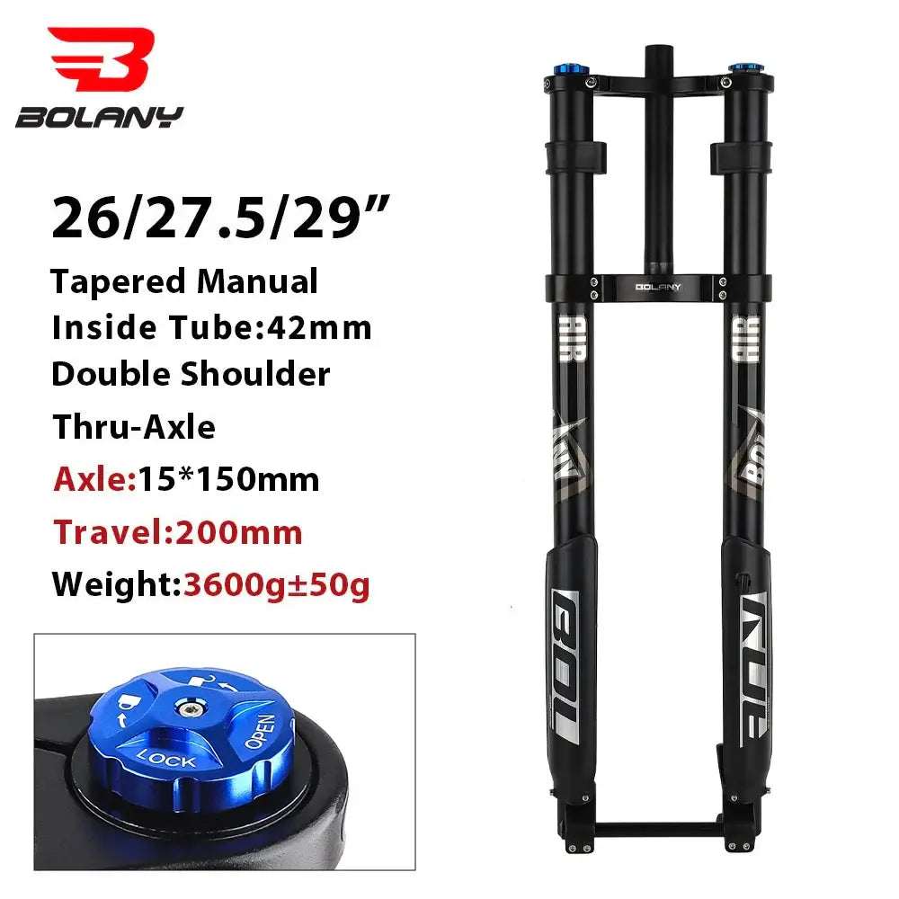Adjustable Air Resilience Inverted Fork for Mountain Bikes