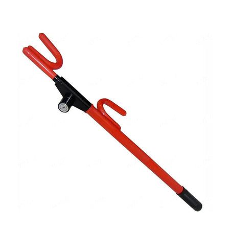 Adjustable car steering lock with 2 keys
