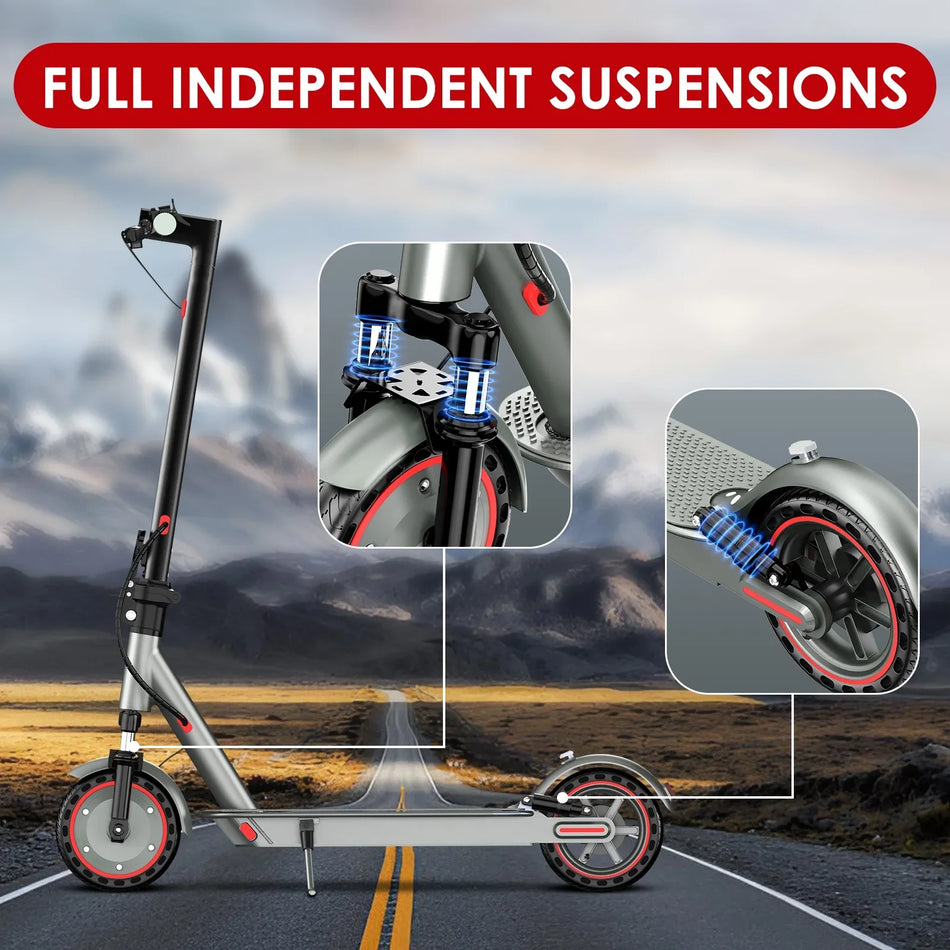 Adult Electric Scooter Featuring a Powerful 350W Motor and Smooth Suspension