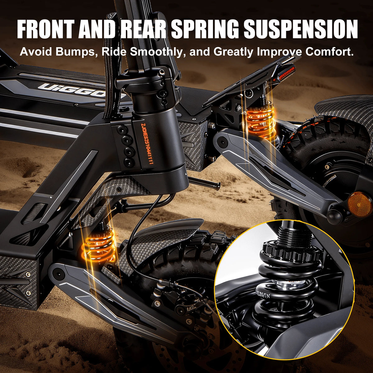 Adult Electric Scooter for Daily Commuting and Off-Road Riding