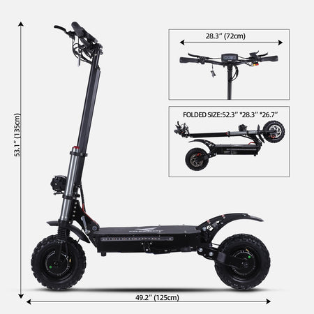 Adult Electric Scooter with 60V 38Ah Lithium Battery Pack