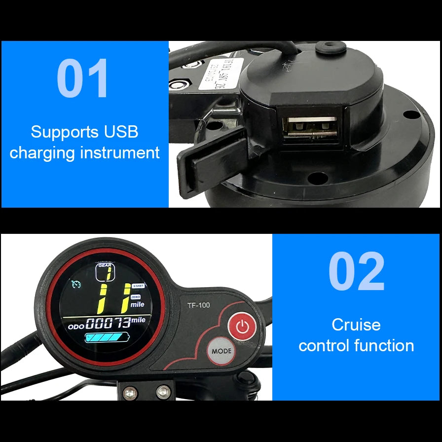 Adult Electric Scooter with Dual Front and Rear Disc Brakes