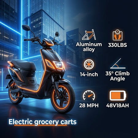 Adult H14 Electric Scooter with Powerful 750W Rear Motor