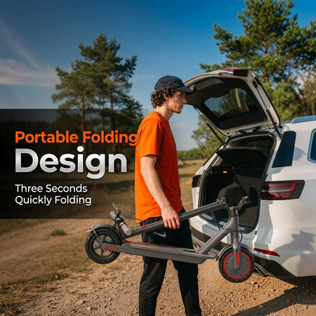 Adult electric scooter designed for smooth and comfortable urban rides