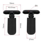 2x Bike Rear Pedals Metal Foldable Foot Pegs for Electric Bicycle Motorcycle Bikes Rear Footrest Non Slip Replacement Pedal 43-51mm hole